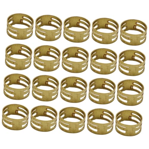 TEMPNAP 20 Stück Teiliges Jump Ring Öffner Werkzeug Langlebige Kupfer Ringe zum Schmuck Selber Machen Einfaches Öffnen und Schließen von Binderingen für DIY Schmuckherstellung und von TEMPNAP