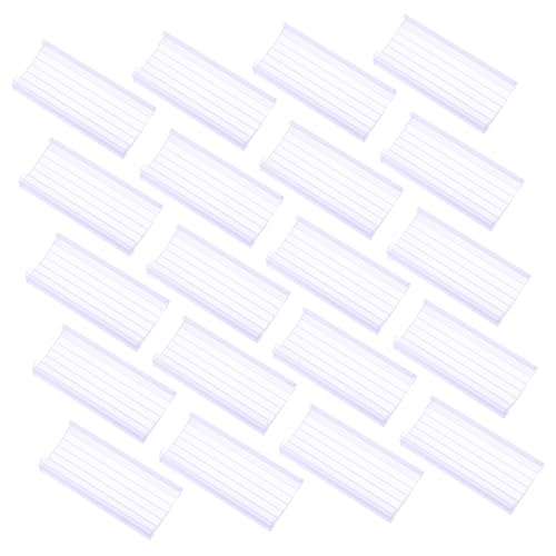 TEMPNAP 20 Stück Teiliges Transparente PVC Preisschildhalter mit Gebogenem Design Langlebiger Preisschildständer für Supermarkt Etikettenhalter für Warenpräsentation und Lagerorganisation TEMPNAP 20 Stück Teiliges Transparente PVC Preisschildhalter mit Gebogenem Design Langlebiger Preisschildständer für Supermarkt Etikettenhalter für Warenpräsentation und Lagerorganisation von TEMPNAP