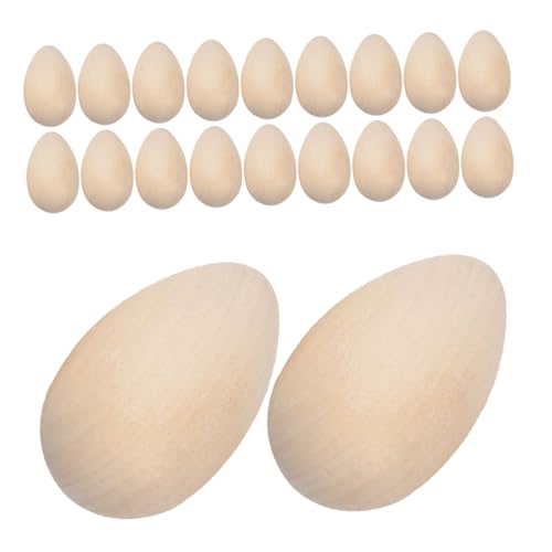 TEMPNAP 20 Stück Unbemalte Holz Eier DIY Ostereier Dekoration Malen und Basteln für Requisiten für Ostern Party und Kreative Projekte Holzspielzeug TEMPNAP 20 Stück Unbemalte Holz Eier DIY Ostereier Dekoration Malen und Basteln für Requisiten für Ostern Party und Kreative Projekte Holzspielzeug von TEMPNAP