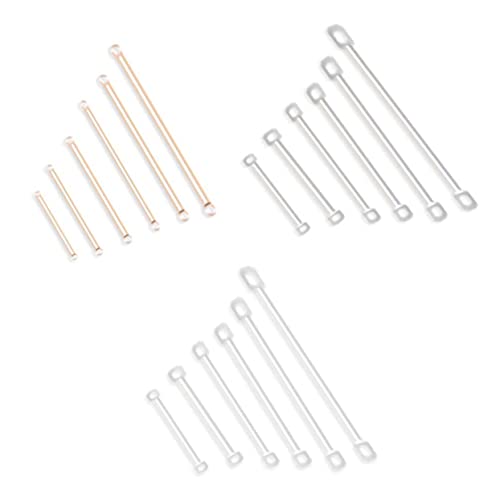 TEMPNAP 200 Stück DIY Ohrhängerschmuck Zubehör Dekorative Verbindungsstäbe für Ohrringe Silber Leicht Langlebig für Kreative Bastelprojekte TEMPNAP 200 Stück DIY Ohrhängerschmuck Zubehör Dekorative Verbindungsstäbe für Ohrringe Silber Leicht Langlebig für Kreative Bastelprojekte von TEMPNAP