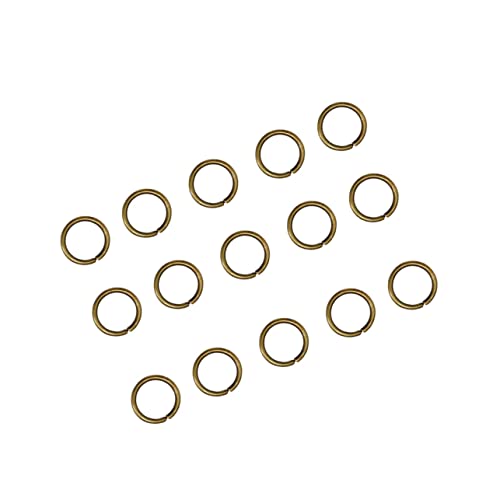 TEMPNAP 200 Stück Offene Sprungringe für Schmuck DIY Schlüsselanhänger Ringe Vielseitig Einsetzbar für Schlüssel Armbänder Bastelprojekte von TEMPNAP