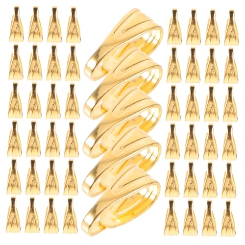 TEMPNAP 200 Stück Schmuck Anhänger Verschlüsse Eisen Robust DIY Charm Verbinder für Halsketten Armbänder Schlüsselanhänger Zubehör Goldfarben von TEMPNAP