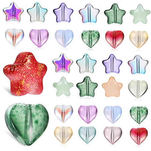 TEMPNAP 200Stücke Bastelperlen Bunte Stern und Herzperlen für Schmuckherstellung Armbänder DIY Bastelmaterialien TEMPNAP 200Stücke Bastelperlen Bunte Stern und Herzperlen für Schmuckherstellung Armbänder DIY Bastelmaterialien von TEMPNAP