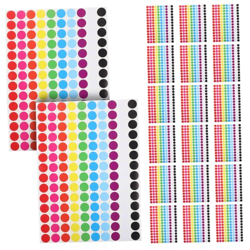 TEMPNAP 20Blätter Punktaufkleber Selbstklebende Runde für Farbcodierung Dekorative Sticker zur Organisation von Haushaltsgegenständen und Bürobedarf Kleine TEMPNAP 20Blätter Punktaufkleber Selbstklebende Runde für Farbcodierung Dekorative Sticker zur Organisation von Haushaltsgegenständen und Bürobedarf Kleine von TEMPNAP