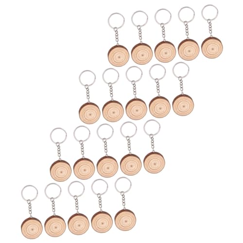 TEMPNAP 20Stücke DIY Holzscheiben Schlüsselanhänger Kreative Multifunktionale Schlüsselringe für Bastelprojekte Holzanhänger Handgefertigte Dekoration Sicher Langlebig TEMPNAP 20Stücke DIY Holzscheiben Schlüsselanhänger Kreative Multifunktionale Schlüsselringe für Bastelprojekte Holzanhänger Handgefertigte Dekoration Sicher Langlebig von TEMPNAP