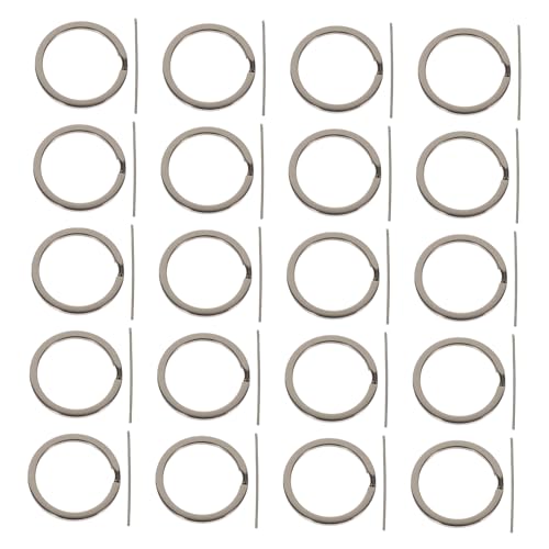 TEMPNAP 20Stücke Schlüsselringe Legierung DIY Anhänger und Schlüsselhalter für Kreative Projekte für Schmuck und Makramee von TEMPNAP