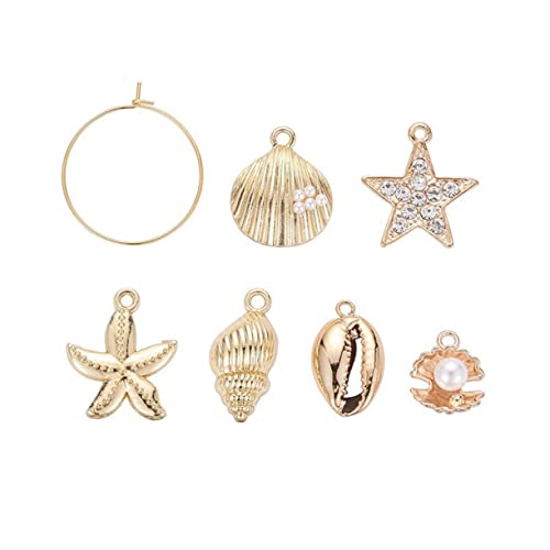 TEMPNAP 24 Stück DIY Ohrring Zubehör Set mit Meeresdesign Bastelmaterialien für Ohrschmuck Kreative Ohrring Anhänger und Accessoires für Schmuckgestaltung TEMPNAP 24 Stück DIY Ohrring Zubehör Set mit Meeresdesign Bastelmaterialien für Ohrschmuck Kreative Ohrring Anhänger und Accessoires für Schmuckgestaltung von TEMPNAP