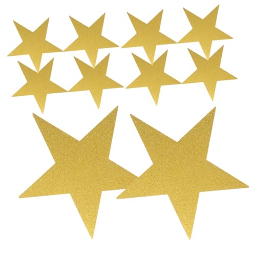 TEMPNAP 24st Handgeschnittenes Papier Dekoration Aus Pappe Fünfzackige Sterndekoration Aufkleber Dekoration Plakatwand Weihnachtsdekoration Kinderdekoration Sternendekoration Golden TEMPNAP 24st Handgeschnittenes Papier Dekoration Aus Pappe Fünfzackige Sterndekoration Aufkleber Dekoration Plakatwand Weihnachtsdekoration Kinderdekoration Sternendekoration Golden von TEMPNAP