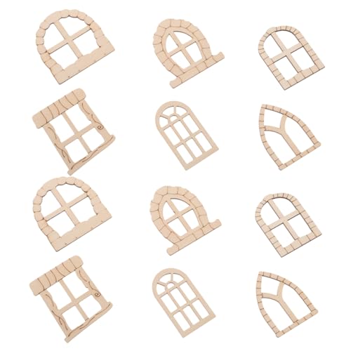 TEMPNAP 25 Stück Teiliges DIY Set für Unvollendete Türen und Fenster Holz Miniatur Gartenaccessoires für Kreative Dekoration im und Außenbereich für Garten Terrasse und Partys TEMPNAP 25 Stück Teiliges DIY Set für Unvollendete Türen und Fenster Holz Miniatur Gartenaccessoires für Kreative Dekoration im und Außenbereich für Garten Terrasse und Partys von TEMPNAP