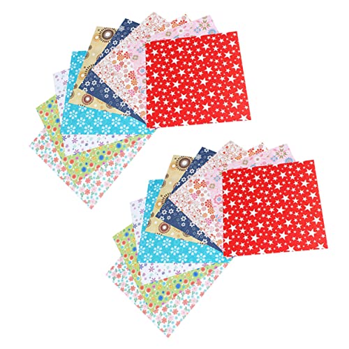 TEMPNAP 2Packungen Pack Origami Faltpapier Einseitig Bedrucktes Bastelpapier für DIY Projekte Kunsthandwerk und Schulaktivitäten für Erwachsene von TEMPNAP