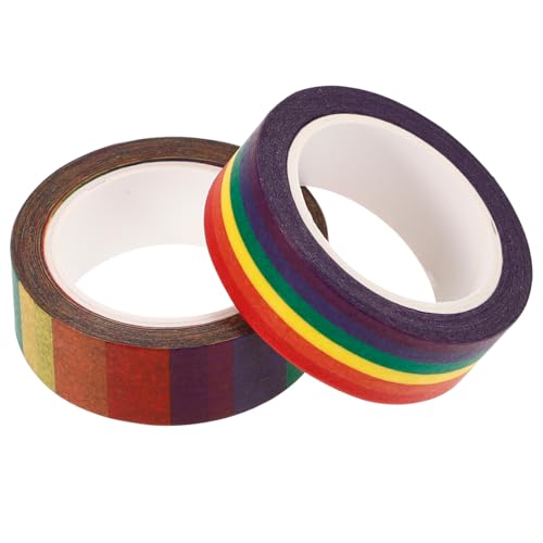 TEMPNAP 2Rollen DIY Washi Tape Klebeband für Scrapbooking und Journaling Dekorative Klebebänder für Bastelprojekte Rückstandsfrei Ablösbar und Vielseitig von TEMPNAP