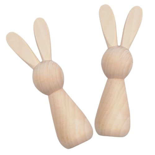 TEMPNAP 2Stücke DIY Holzhasen Puppen zum Selbergestalten Unlackierte Mini Holzfiguren für Kunstprojekte und Dekoration und Bastelarbeiten TEMPNAP 2Stücke DIY Holzhasen Puppen zum Selbergestalten Unlackierte Mini Holzfiguren für Kunstprojekte und Dekoration und Bastelarbeiten von TEMPNAP