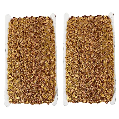 TEMPNAP 2Stücke DIY Pailletten Spitzenbesatz Dekoratives Glitzerband für Kleidung Bühnenkostüme und Handwerk Hautfreundlich und Farbecht für Projekte TEMPNAP 2Stücke DIY Pailletten Spitzenbesatz Dekoratives Glitzerband für Kleidung Bühnenkostüme und Handwerk Hautfreundlich und Farbecht für Projekte von TEMPNAP