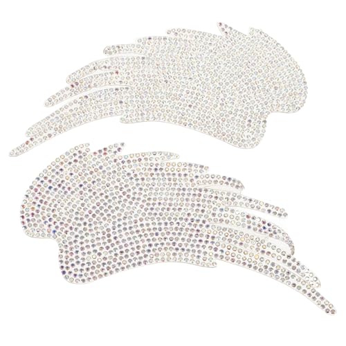 TEMPNAP 2Stücke Glitzer Patches Strass Applikationen für Kleidung DIY Aufnäher für Engel Design für Taschen Kissen und Pullover Dekoration TEMPNAP 2Stücke Glitzer Patches Strass Applikationen für Kleidung DIY Aufnäher für Engel Design für Taschen Kissen und Pullover Dekoration von TEMPNAP
