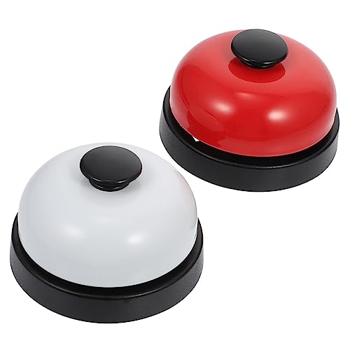 TEMPNAP 2Stücke Küchenglocke Tischrufring Empfangsring für Restaurant und Hotel Praktische Service Bell mit Kompaktem Design und Leichtem Material für Vielseitige Anwendungen von TEMPNAP