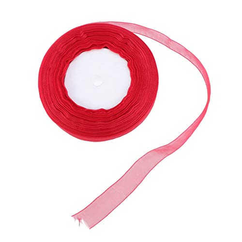 TEMPNAP 2Stücke Organza Bandrolle Rot Schiere Geschenkband für Hochzeiten Partydekoration DIY Bastelprojekte und Geschenkverpackungen Hochwertiges Glänzendes TEMPNAP 2Stücke Organza Bandrolle Rot Schiere Geschenkband für Hochzeiten Partydekoration DIY Bastelprojekte und Geschenkverpackungen Hochwertiges Glänzendes von TEMPNAP