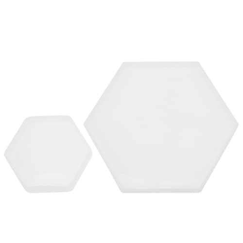 TEMPNAP 2Stücke Silikon Untersetzerform Hexagon Epoxidharz Gießform für DIY Tassenuntersetzer Wiederverwendbare Silikonform für Dekorationen und TEMPNAP 2Stücke Silikon Untersetzerform Hexagon Epoxidharz Gießform für DIY Tassenuntersetzer Wiederverwendbare Silikonform für Dekorationen und von TEMPNAP