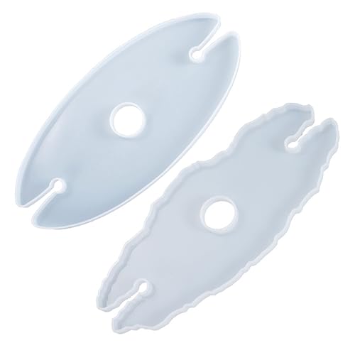 TEMPNAP 2Stücke Silikonformen für Weingläser DIY Epoxidharz Gussform Weinkassette und Untersetzer Vielseitig Einsetzbar für Bastelprojekte und Heimdekoration von TEMPNAP
