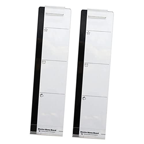 TEMPNAP 2Stücke Transparentes Memo Board für Computerbildschirme Kleber Board für Notizen für Büroorganisation und Einfache Installation Hält Ihre Erinnerungen Fest von TEMPNAP