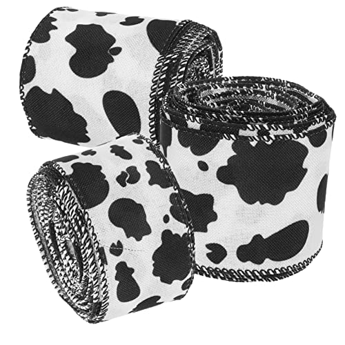 TEMPNAP 3 Rollen Kuhmuster Rolle Dekorationsband für Bastelprojekte Verpackungen Kränze und Hochwertiges DIY Band TEMPNAP 3 Rollen Kuhmuster Rolle Dekorationsband für Bastelprojekte Verpackungen Kränze und Hochwertiges DIY Band von TEMPNAP