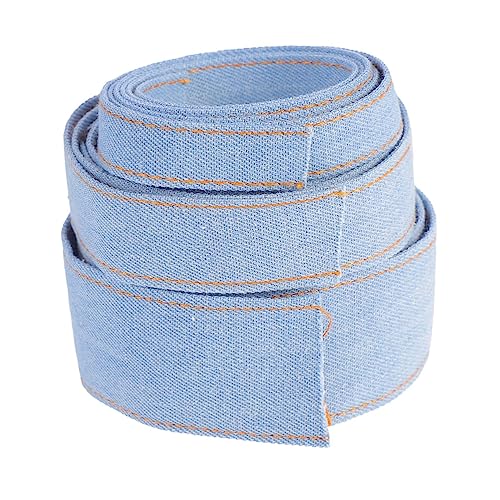 TEMPNAP 3 Stück Teiliges Denim Band für Diy Haarschleifen Leichte Stoffstreifen mit Nähkante für Kreative Dekorationen und Bastelprojekte pro Verschiedenen von TEMPNAP