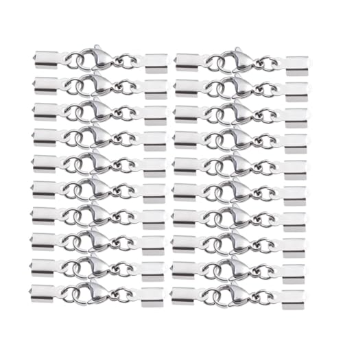 TEMPNAP 30 Stück Teiliges Lobster Karabinerverschluss Langlebige Schnapphaken für Armband Herstellung Schlüsselanhänger Taschencharms Einfach zu Bedienen Rostfrei für DIY Schmuck und von TEMPNAP