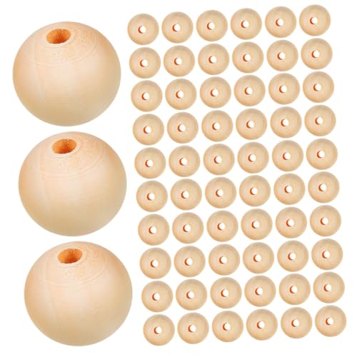 TEMPNAP 300 Stück Unbehandelte Holzperlen Rund Naturholz Schmuckperlen mit Loch für DIY Basteln Dekorationen Makramee Home Decor TEMPNAP 300 Stück Unbehandelte Holzperlen Rund Naturholz Schmuckperlen mit Loch für DIY Basteln Dekorationen Makramee Home Decor von TEMPNAP