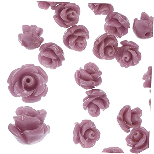 TEMPNAP 30Stücke DIY Blumenperlen Kunstharz Perlen für Armbänder Halsketten und Bastelprojekte Schmuckherstellung und Dekoration Farbton von TEMPNAP