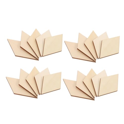 TEMPNAP 30Stücke DIY Rhombus Holzstücke Holzhandwerk Materialien für Heimdekoration Partys und Bastelprojekte Robuste und Sichere Holzscheiben TEMPNAP 30Stücke DIY Rhombus Holzstücke Holzhandwerk Materialien für Heimdekoration Partys und Bastelprojekte Robuste und Sichere Holzscheiben von TEMPNAP