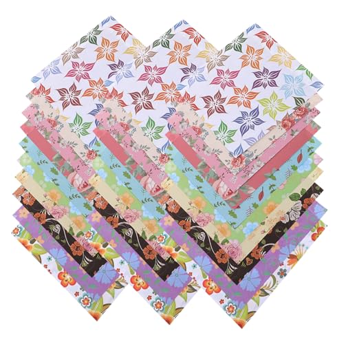 TEMPNAP 3Sätze Doppelseitiges Origami Papier mit Bunten Mustern für DIY Kunsthandwerk Bastelmaterialien für für Projekte von TEMPNAP