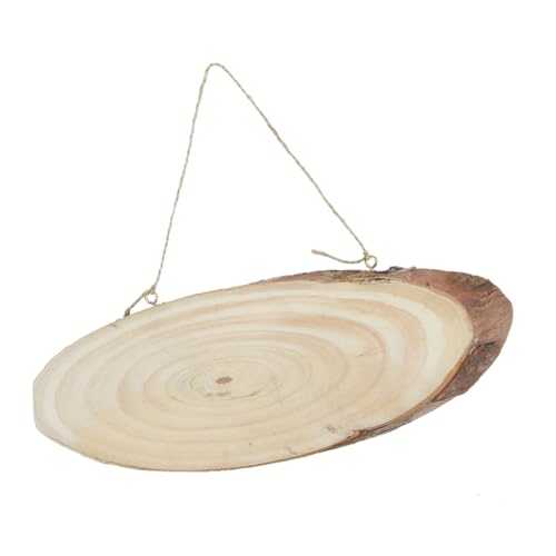 TEMPNAP 3Stücke DIY Ovales Holzschild Massivem Kiefernholz Breit für Rustikale Hochzeitsdekorationen Bastelprojekte und Handarbeiten von TEMPNAP