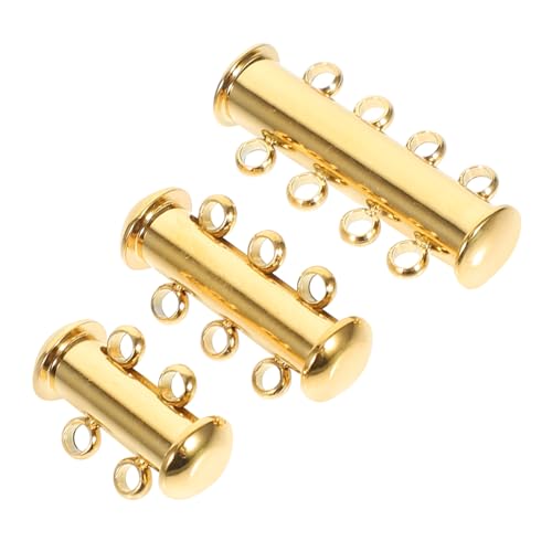 TEMPNAP 3Stücke Metallverschluss für Armbänder und Halsketten Langlebige Verbindungselemente für DIY Schmuckdesigns für Verlängerung von Ketten und Armbändern TEMPNAP 3Stücke Metallverschluss für Armbänder und Halsketten Langlebige Verbindungselemente für DIY Schmuckdesigns für Verlängerung von Ketten und Armbändern von TEMPNAP