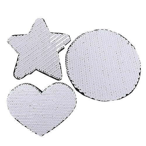 TEMPNAP 3Stücke Pailletten Aufnäher zum Aufbügeln Stoffpatches für Kleidung Jeans und Taschen Dekorative Herz und Sternmotive Einfache Anwendung für DIY Projekte TEMPNAP 3Stücke Pailletten Aufnäher zum Aufbügeln Stoffpatches für Kleidung Jeans und Taschen Dekorative Herz und Sternmotive Einfache Anwendung für DIY Projekte von TEMPNAP
