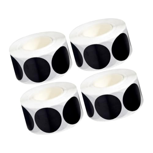 TEMPNAP 4 Rollen Schwarze Kreisaufkleber, Blanko, Selbstklebende Etiketten, Schreibetiketten Für Einmach-gewürzgläser, Büro, Klassenzimmer, Zuhause, Zum Organisieren Und Markieren TEMPNAP 4 Rollen Schwarze Kreisaufkleber, Blanko, Selbstklebende Etiketten, Schreibetiketten Für Einmach-gewürzgläser, Büro, Klassenzimmer, Zuhause, Zum Organisieren Und Markieren von TEMPNAP