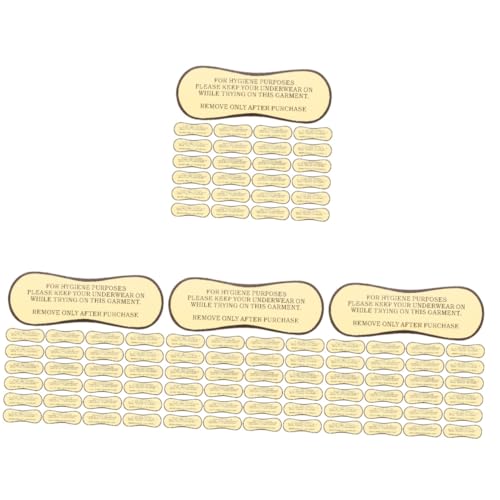 TEMPNAP 4 Sätze Badeanzug Badekofferstamm Tags Für Farbe Schützende Hoseneinlage Unten Schwimmen Bottoms Selbstklebender Schutzaufkleber Dessous-hosen-liner Pvc Selbstklebend 50 Stück * 4 TEMPNAP 4 Sätze Badeanzug Badekofferstamm Tags Für Farbe Schützende Hoseneinlage Unten Schwimmen Bottoms Selbstklebender Schutzaufkleber Dessous-hosen-liner Pvc Selbstklebend 50 Stück * 4 von TEMPNAP
