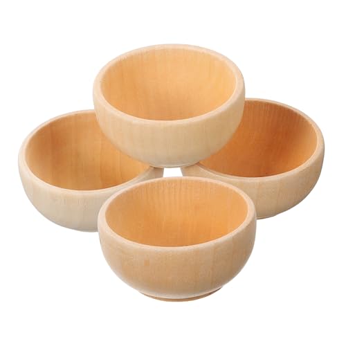 TEMPNAP 4 Sätze Teiliges Set Kleiner Holzschalen Diy Holzspielzeug Für Kreative Projekte Leere Holzschalen Zum Gestalten Dekorative Holzverzierungen Für Zuhause 4 Stück * 4 TEMPNAP 4 Sätze Teiliges Set Kleiner Holzschalen Diy Holzspielzeug Für Kreative Projekte Leere Holzschalen Zum Gestalten Dekorative Holzverzierungen Für Zuhause 4 Stück * 4 von TEMPNAP