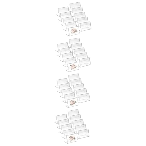 TEMPNAP 4 Sätze Transparente Tischkarte Zeichen Staffelei Tischplatte Platzkartenhalter Für Den Tisch Inhaber Steht Tabletop -zeichenhalter Prospektständer P.s 48 Stück * 4 TEMPNAP 4 Sätze Transparente Tischkarte Zeichen Staffelei Tischplatte Platzkartenhalter Für Den Tisch Inhaber Steht Tabletop -zeichenhalter Prospektständer P.s 48 Stück * 4 von TEMPNAP