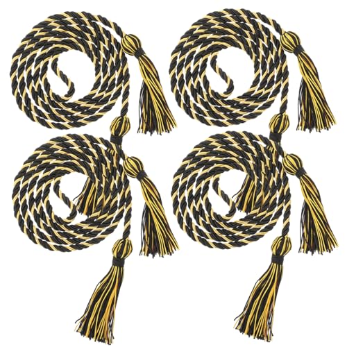 TEMPNAP 4 Stück Bachelor-Quasten Gradation Schnürsenkel Abschlussdekorationen mit Quasten Abschlussquasten für akademische Grade Ehrenseil für Abschlusssaison Polyester TEMPNAP 4 Stück Bachelor-Quasten Gradation Schnürsenkel Abschlussdekorationen mit Quasten Abschlussquasten für akademische Grade Ehrenseil für Abschlusssaison Polyester von TEMPNAP