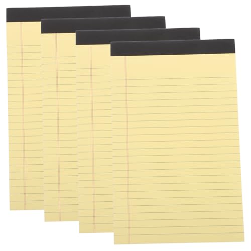 TEMPNAP 4 Stück Kompakte Notizblöcke Set Liniert Praktische Schreibpads für Notizen Memos Listen für Schüler und Bürobedarf Hochwertiges Papier für Reibungsloses Schreiben von TEMPNAP