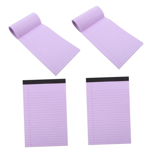 TEMPNAP 4 Stück Notizblock mit Mikroperforierten Liniertes Tragbares Memo Pad für Büro und Zuhause für Notizen To Do Listen und Terminplanung von TEMPNAP