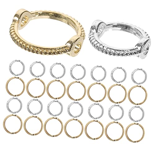 TEMPNAP 40 Stück Teiliges Double Hole Bead Runde Perlenverbinder für Schmuckherstellung DIY Armbänder und Kupferperlen TEMPNAP 40 Stück Teiliges Double Hole Bead Runde Perlenverbinder für Schmuckherstellung DIY Armbänder und Kupferperlen von TEMPNAP