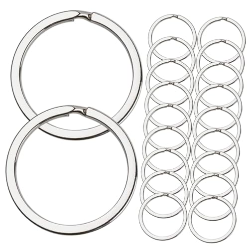 TEMPNAP 40 Stück Teiliges Set Flache Schlüsselringe Metall DIY Schlüsselanhänger Zubehör für Bastelprojekte und Langlebig für Schlüssel und Schmuckherstellung TEMPNAP 40 Stück Teiliges Set Flache Schlüsselringe Metall DIY Schlüsselanhänger Zubehör für Bastelprojekte und Langlebig für Schlüssel und Schmuckherstellung von TEMPNAP