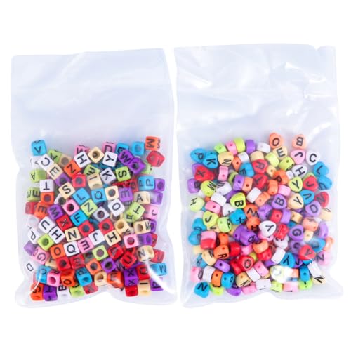 TEMPNAP 400Stücke DIY Buchstabenperlen Quadratische Perlen für Schmuckzubehör für Armbänder und Designs Vielseitig Einsetzbar TEMPNAP 400Stücke DIY Buchstabenperlen Quadratische Perlen für Schmuckzubehör für Armbänder und Designs Vielseitig Einsetzbar von TEMPNAP