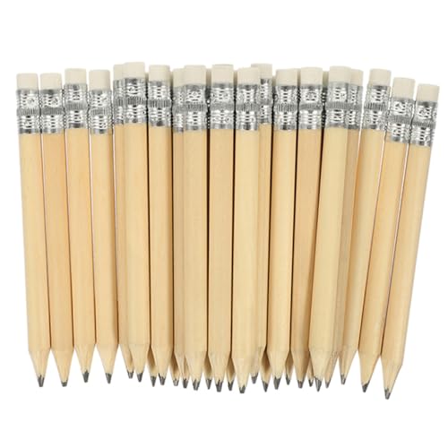 TEMPNAP 40Stücke Mini Holzbleistifte Kurze Schreibstifte mit Radiergummi für Golf Büro und Schule Ergonomisches Design Tragbar und Robust für Künstler TEMPNAP 40Stücke Mini Holzbleistifte Kurze Schreibstifte mit Radiergummi für Golf Büro und Schule Ergonomisches Design Tragbar und Robust für Künstler von TEMPNAP