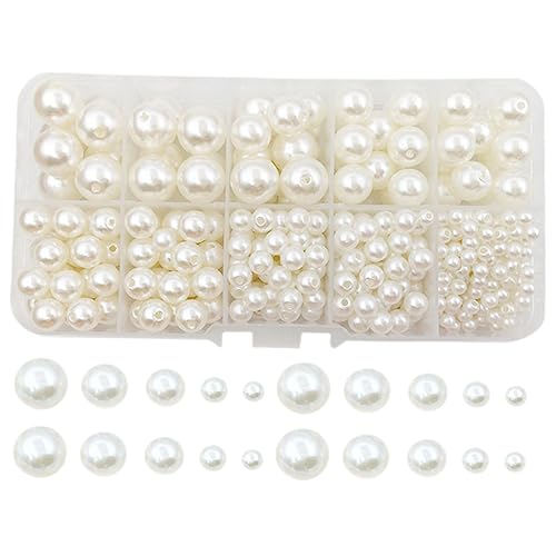 TEMPNAP 440 Stück Perlen Perlform DIY Schmuckperlen für Armbänder und für Basteln und Schmuckherstellung TEMPNAP 440 Stück Perlen Perlform DIY Schmuckperlen für Armbänder und für Basteln und Schmuckherstellung von TEMPNAP
