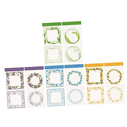 TEMPNAP 4Sätze Vintage Pflanzen Notizpapier Scrapbooking DIY für Kreative Projekte für Journaling Karten und Postkarten Einzigartiges Design für Romantische von TEMPNAP