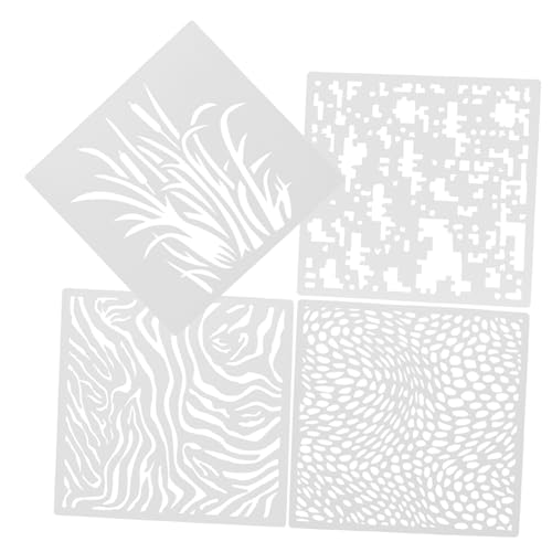 TEMPNAP 4Stücke Wiederverwendbare Wandgestaltung Schablonen Pet Material Praktische Schablonen für DIY Handwerk und Malerei Vielseitige Schablonen für Kunstprojekte TEMPNAP 4Stücke Wiederverwendbare Wandgestaltung Schablonen Pet Material Praktische Schablonen für DIY Handwerk und Malerei Vielseitige Schablonen für Kunstprojekte von TEMPNAP