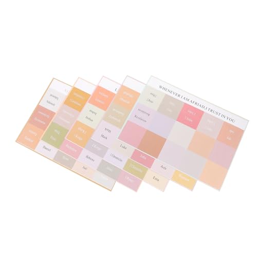 TEMPNAP 5 Blätter Bibelindex Tabs Teiliges Set aus Selbstklebenden Etiketten für Bibelstudium Praktische Papiermarker Einfacher Farbgestaltung für Schnelles Auffinden von Abschnitten von TEMPNAP