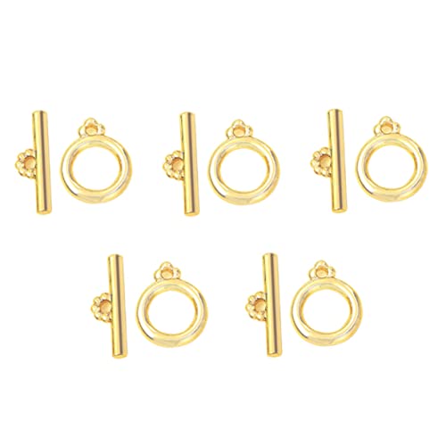 TEMPNAP 5 Sätze Teiliges Goldene Ot Verschlüsse für DIY Schmuckherstellung Hochwertige Zubehörteile für Armbänder und Mehr Einfach zu Verwenden und Langlebig TEMPNAP 5 Sätze Teiliges Goldene Ot Verschlüsse für DIY Schmuckherstellung Hochwertige Zubehörteile für Armbänder und Mehr Einfach zu Verwenden und Langlebig von TEMPNAP