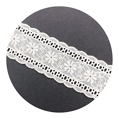 TEMPNAP 5 Stück DIY Baumwollspitzenband Bestickte Spitzenborte für Mode Hochwertiges Langlebiges Material für Kleidung und Accessoires von TEMPNAP